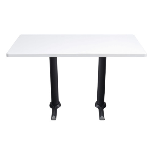 White  Resin Table Top | Rectangular Commercial Grade Surface for Restaurant & Cafe