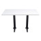 White Resin Table Top | Rectangular Commercial Grade Surface for Restaurant & Cafe