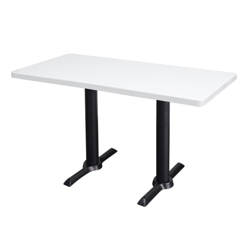 White  Resin Table Top | Rectangular Commercial Grade Surface for Restaurant & Cafe