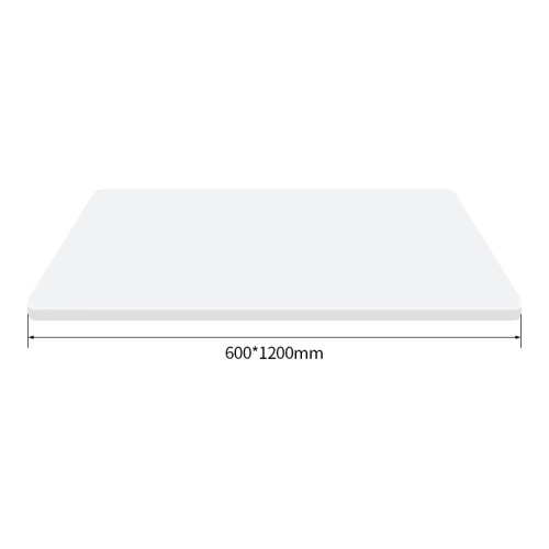 White  Resin Table Top | Rectangular Commercial Grade Surface for Restaurant & Cafe