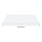 White Resin Table Top | Rectangular Commercial Grade Surface for Restaurant & Cafe