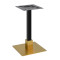 Square Black Marble-Effect Dining Table | Gold Metal Frame & Base for Commercial Hospitality