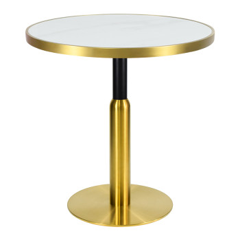Stainless steel slate dining table | Heavy-duty restaurant table for Hotel & Cafe