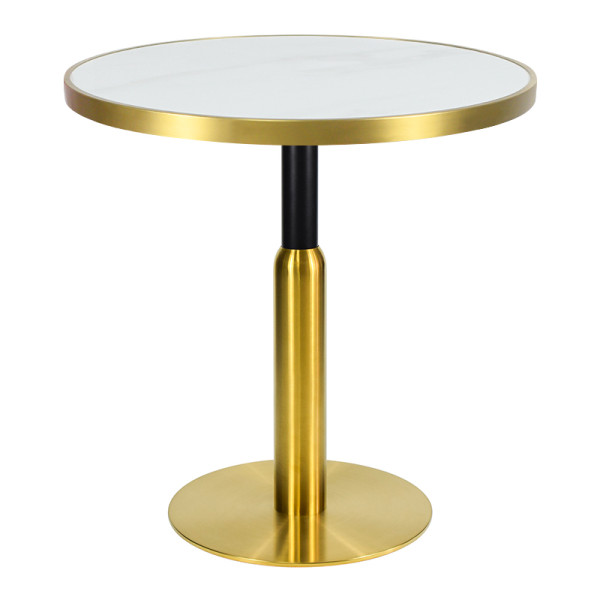 Stainless steel slate dining table | Heavy-duty restaurant table for Hotel & Cafe