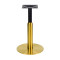 Round White Marble-Effect Dining Table | Gold Metal Frame & Base for Commercial Hospitality
