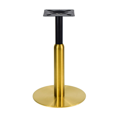 Round White Marble-Effect Dining Table | Gold Metal Frame & Base for Commercial Hospitality