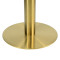 Round White Marble-Effect Dining Table | Gold Metal Frame & Base for Commercial Hospitality