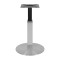 Round Brushed Stainless Steel Dining Table | All-Metal Construction for Commercial Cafe & Restaurant