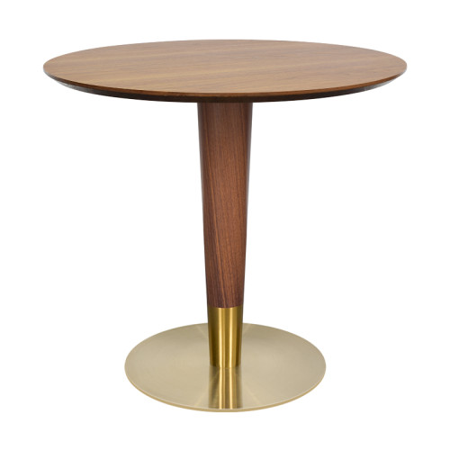 Stainless Steel Round Table Base -Brushed Rose Gold  Pedestal for Dining & Cafe