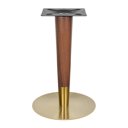Stainless Steel Round Table Base -Brushed Rose Gold  Pedestal for Dining & Cafe