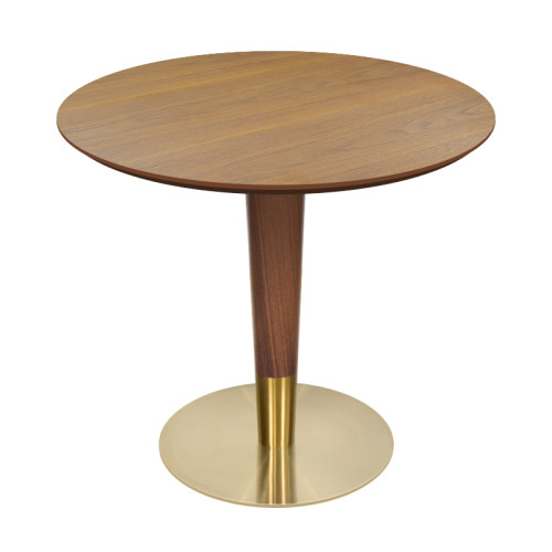 Stainless Steel Round Table Base -Brushed Rose Gold  Pedestal for Dining & Cafe