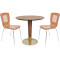 Round Dining Table with Metal Base | Commercial Restaurant Table Manufacturer