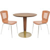 Stainless Steel Round Table Base -Brushed Rose Gold Pedestal for Dining & Cafe