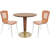 Round Dining Table with Metal Base | Commercial Restaurant Table Manufacturer