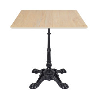 Square Sintered Stone Dining Table | Heavy duty table base for wholesale