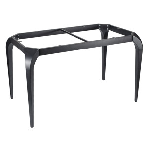 Rectangular Dining Table with Metal Base | Commercial Restaurant Furniture Manufacturer