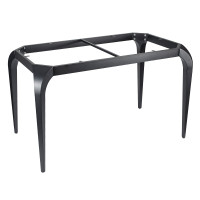 Rectangular Dining Table with Metal Base | Commercial Restaurant Furniture Manufacturer
