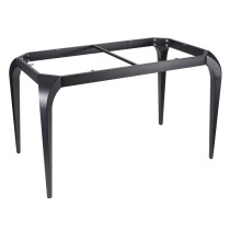 Rectangular Dining Table with Metal Base | Commercial Restaurant Furniture Manufacturer