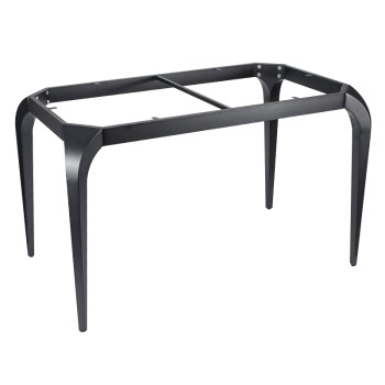 Rectangular Dining Table with Metal Base | Commercial Restaurant Furniture Manufacturer