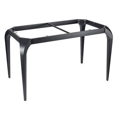 Rectangular Dining Table with Metal Base | Commercial Restaurant Furniture Manufacturer