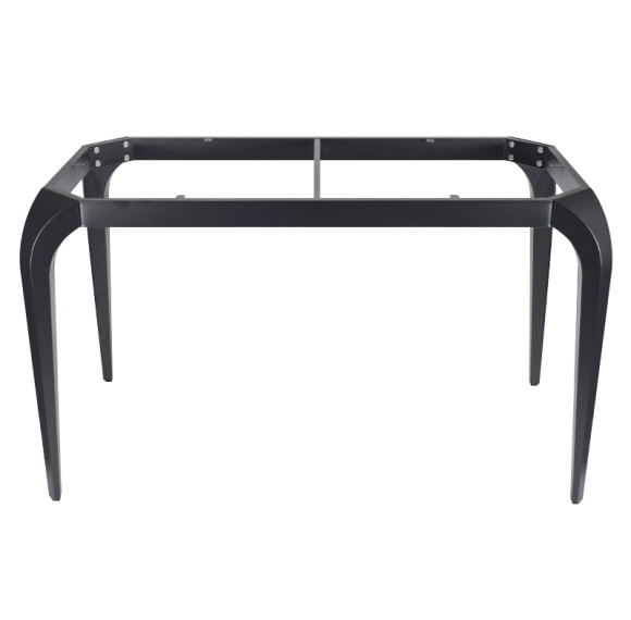 Rectangular Dining Table with Metal Base | Commercial Restaurant Furniture Manufacturer