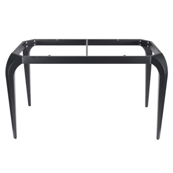 Rectangular Dining Table with Metal Base | Commercial Restaurant Furniture Manufacturer