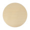 Round Light Wood MDF Dining Table | Matte Black Conical Metal Base for Modern Commercial Cafe