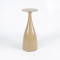 Round Dining Table with Iron Base | Wood Grain Sintered Stone Top for Restaurants