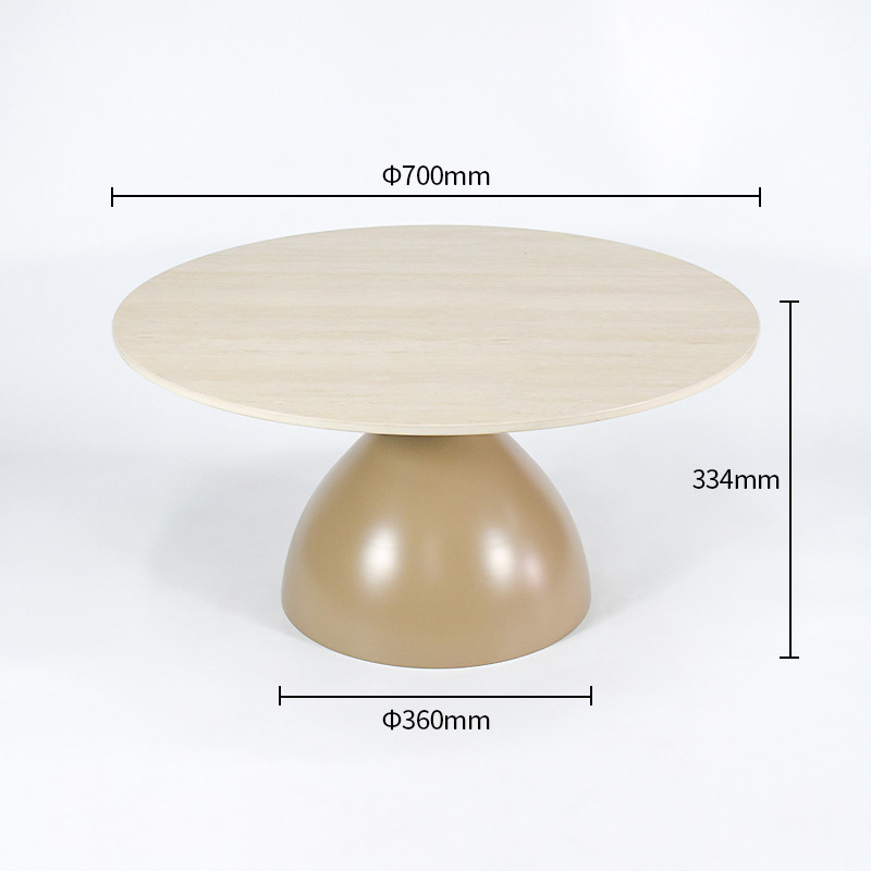 Round side table