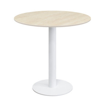 Heavy duty commercial round table | Iron base dining table with slate top