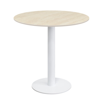 Heavy duty commercial round table | Iron base dining table with slate top