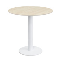 Heavy duty commercial round table | Iron base dining table with slate top