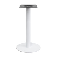 Heavy duty commercial round table | Iron base dining table with slate top