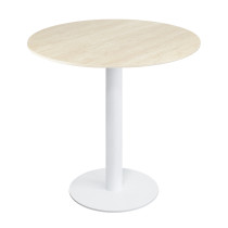 Heavy duty commercial round table | Iron base dining table with slate top
