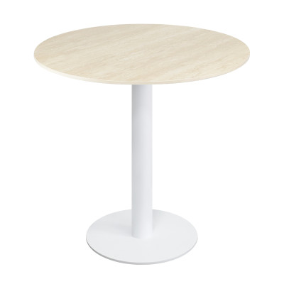 Heavy duty commercial round table | Iron base dining table with slate top