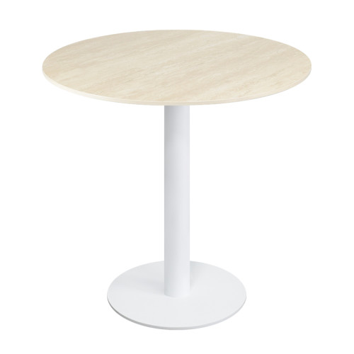 Heavy duty commercial round table | Iron base dining table with slate top