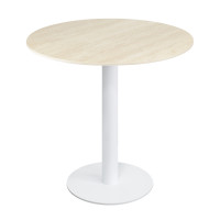 Heavy duty commercial round table | Iron base dining table with slate top