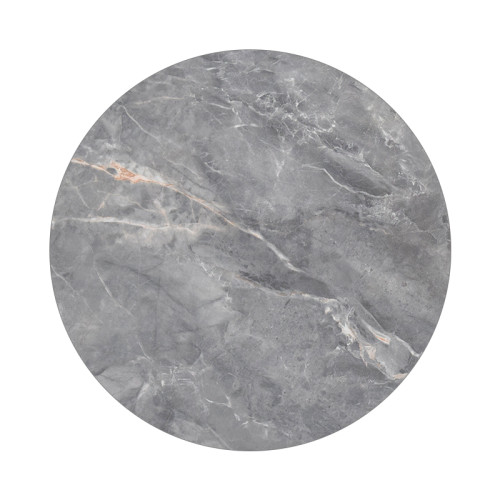 Round Sintered Stone Dining Table  | Stainless Steel Base for Commercial Cafe & Restaurant|AEONTi