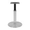 Round Grey Vein Sintered Stone Dining Table  | Stainless Steel Base for Commercial Cafe & Restaurant|AEONTi