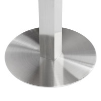Round Grey Vein Sintered Stone Dining Table  | Stainless Steel Base for Commercial Cafe & Restaurant|AEONTi