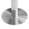 Round Grey Vein Sintered Stone Dining Table  | Stainless Steel Base for Commercial Cafe & Restaurant|AEONTi