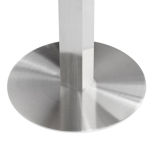 Round Sintered Stone Dining Table  | Stainless Steel Base for Commercial Cafe & Restaurant|AEONTi