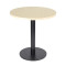 Round  Dining Table |Light wood grain melamine tabletop|iron Base for Commercial Cafe & Restaurant|AEONTI