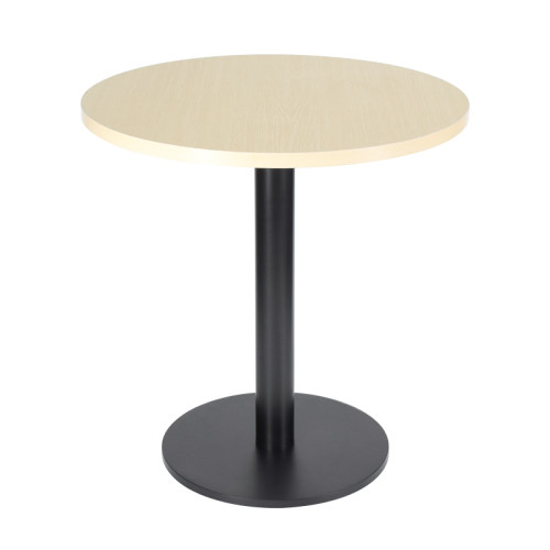 Round  Dining Table |Light wood grain melamine countertop|iron Base for Commercial Cafe & Restaurant|AEONTI