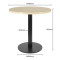 Round  Dining Table |Light wood grain melamine tabletop|iron Base for Commercial Cafe & Restaurant|AEONTI