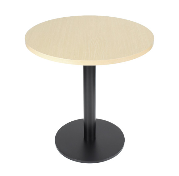 Round  Dining Table  |  Light wood grain melamine tabletop