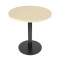 Round  Dining Table |Light wood grain melamine tabletop|iron Base for Commercial Cafe & Restaurant|AEONTI
