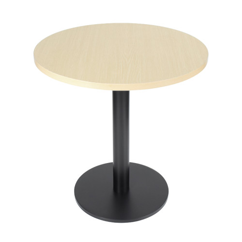 Round  Dining Table |Light wood grain melamine countertop|iron Base for Commercial Cafe & Restaurant|AEONTI