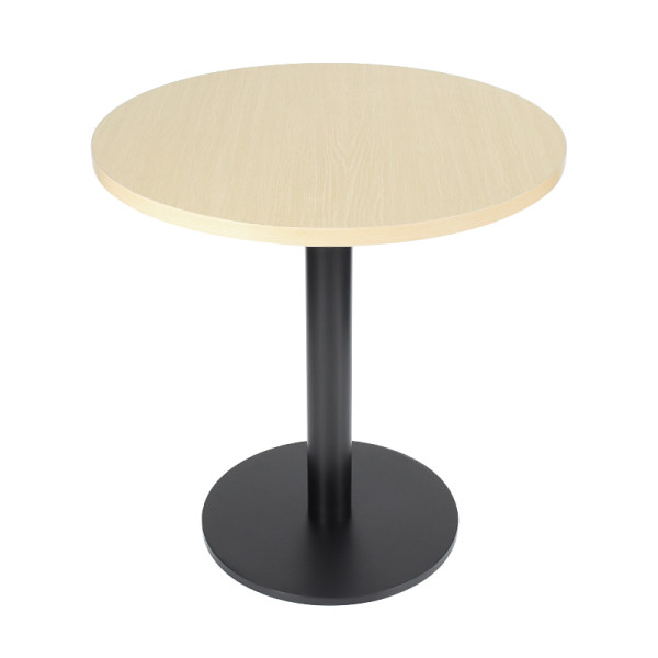Round Dining Table Wholesale  |  Light Wood Grain Melamine Tabletop For Resataurant & Cafe Table