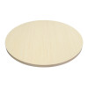 Round  Dining Table |Light wood grain melamine tabletop|iron Base for Commercial Cafe & Restaurant|AEONTI